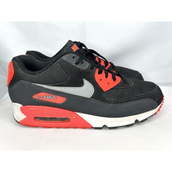 Nike Air Max 90 Essential Infrared Shoes 537384-006 Infrared Black  Mens Size 11 - Picture 1 of 15